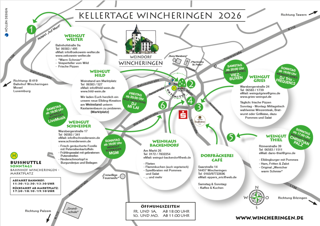 Karte Kellertage 2026